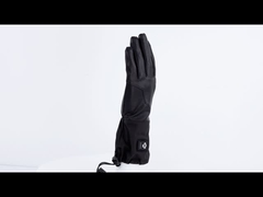 Windproof Synthetic Leather Electric Heated Ski Gloves Gloves Battery Operated Untuk Berburu