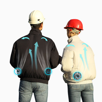 Buruh Ber-AC Jas Pelindung Matahari Jaket Ber-AC