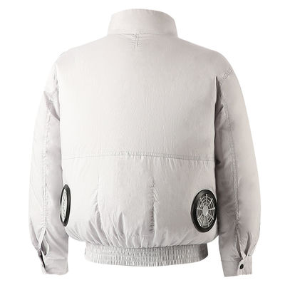 Putih 12V AC Shirt Heatstroke Pencegahan Air Con Pakaian