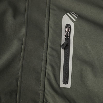Jaket Ski Baterai Pria Custom 7,4Volt Pakaian Pemanas Listrik Waterproof dengan Hood