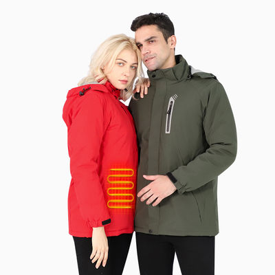 OEM 7.4V Baterai Li-ion Dipanaskan Pakaian Musim Dingin Unisex Jaket Pemanas Isi Ulang