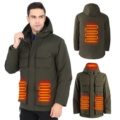 Grosir Rechargeable 4 Zona Pemanasan Musim Dingin Waterproof Pria Pemanasan Pemanasan Jaket