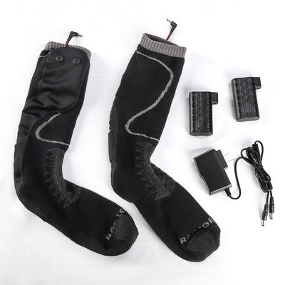 7.4V Baterai Heated Socks Carbon Fiber Heated Hiking Socks Bernapas
