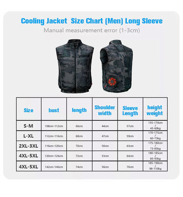 Pakaian Ber-AC Musim Panas Tabir Surya Pakaian AC Pendingin Rompi dengan Jaket bukti UV Kipas Angin