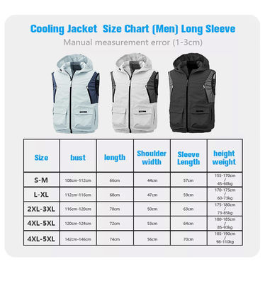 Man Outdoor Kipas Pendingin Rompi AC Jaket Pendingin Es Rompi