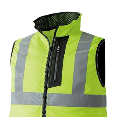 Rompi Pendingin Kipas Reflektif Fluorescent Kipas Ganda Kemeja Hi Vis