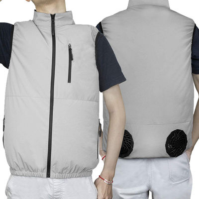 SPF 50+ UV Fan Cooling Vest Untuk Wanita Jaket Pendingin Ac Putih