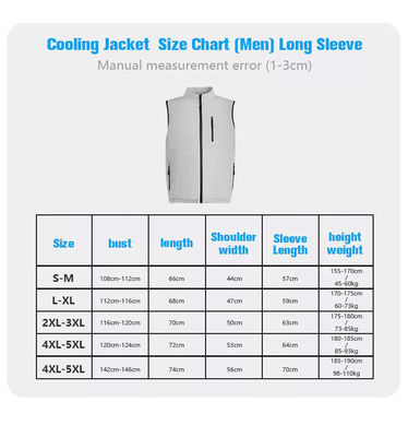 SPF 50+ UV Fan Cooling Vest Untuk Wanita Jaket Pendingin Ac Putih