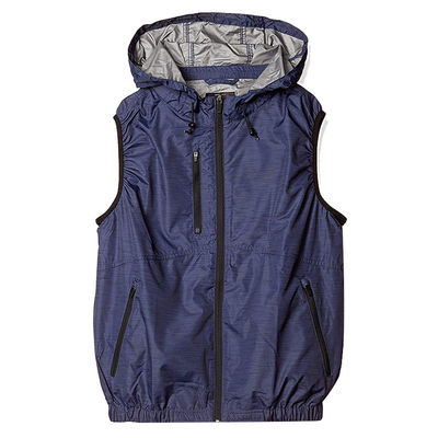 Sunproof Air Conditioned Hoodie Untuk Memancing Konstruksi Dapat Disesuaikan