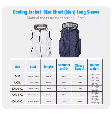 Sunproof Air Conditioned Hoodie Untuk Memancing Konstruksi Dapat Disesuaikan