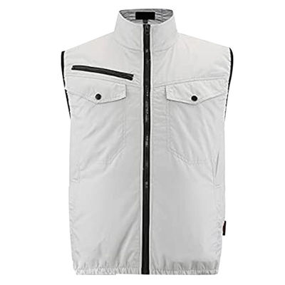 OEM White Air Conditioned Cooling Vest Pekerjaan Konstruksi Ac Vest Cooler