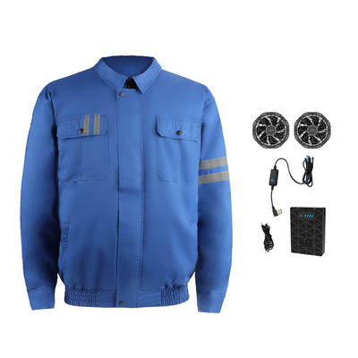 PSE Air Conditioned Work Suit Konstruksi Pakaian Aircon Navy Blue
