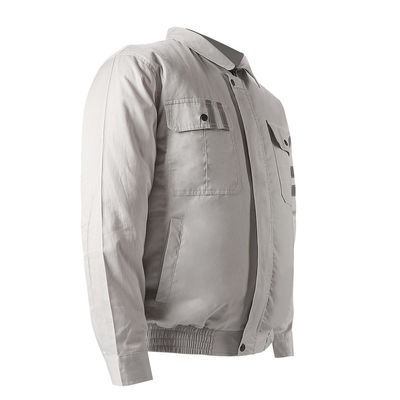 Windproof Cooling Fan Jacket Turn Down Collar Jaket Motor Ac