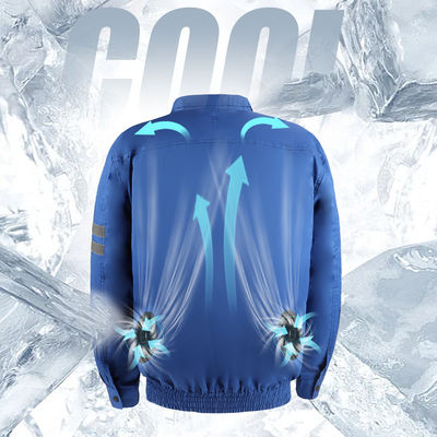 PSE Air Conditioned Work Suit Konstruksi Pakaian Aircon Navy Blue