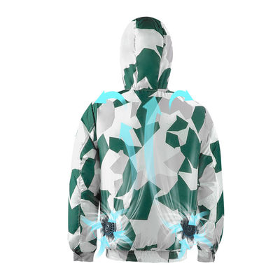 Hooded Air Conditioned Apparel Jaket Ac Portable Untuk Bersepeda Memancing