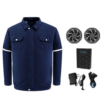 Baju AC Biru Tua Jaket AC Cepat Kering