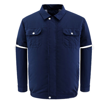 Baju AC Biru Tua Jaket AC Cepat Kering