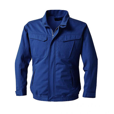 ODM Blue Air Conditioned Shirts Jaket Pendingin Baterai 7.2V Dengan Kipas Angin