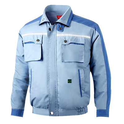 Hiking Air Conditioned Shirts 6700mAh Li Battery Ac Coat Mandarin Collar