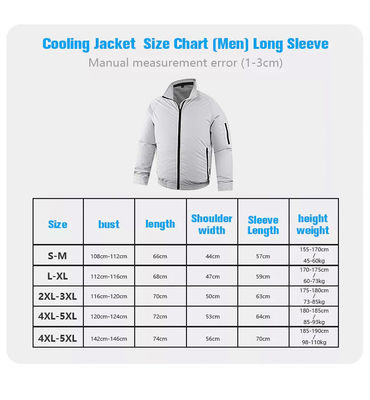 4XL Rajutan AC Kemeja Bernapas Jaket Pendingin Ac