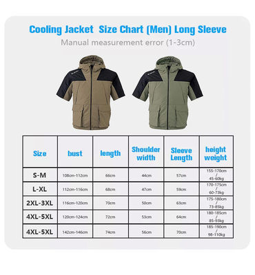 OEM Kemeja Lengan Pendek Ber-AC Dengan Dua Kipas AC T Shirt