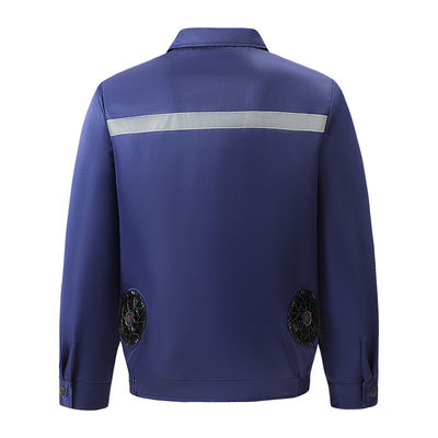 Jaket Kipas Pendingin Baterai 5V 7.4V 9V Untuk Pekerja Dengan Daya Bank Cepat