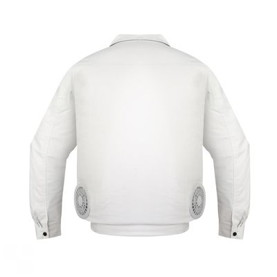 6700mAh Air Conditioned Workwear Ritsleting Jaket Pendingin AC