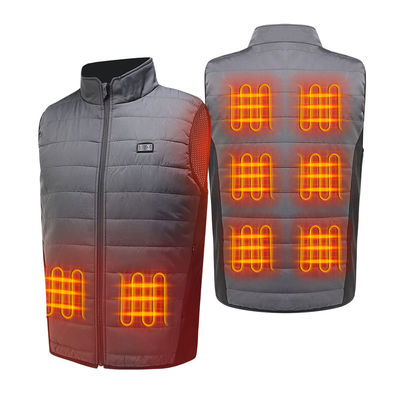 OEM Far Infrared Pakaian Pemanas Listrik Pria Gilet Pemanas Isi Ulang