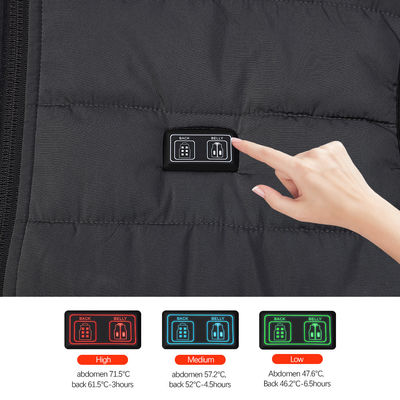OEM Far Infrared Pakaian Pemanas Listrik Pria Gilet Pemanas Isi Ulang