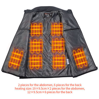 OEM Worsted Outdoor Heated Vest Bertenaga Baterai Rompi Penghangat
