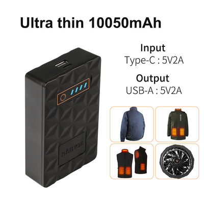 Paket Baterai Rompi Berpemanas 10050mAh Paket Baterai Penghangat Tubuh Berpemanas