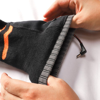 Sepatu panas listrik tebal Sepatu panas bermuatan ulang Hitam dengan elastisitas yang baik