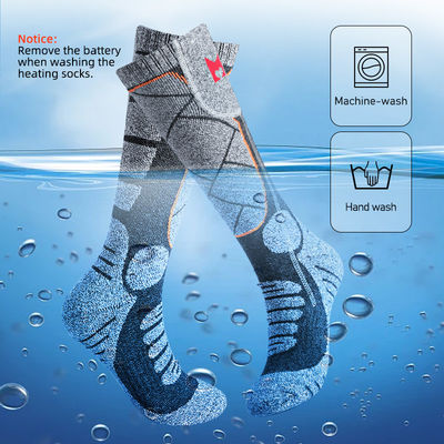 Kaus Kaki Pemanas Bertenaga Baterai Isi Ulang Kontrol Termostatik 7.4V Pria Wanita untuk Musim Dingin