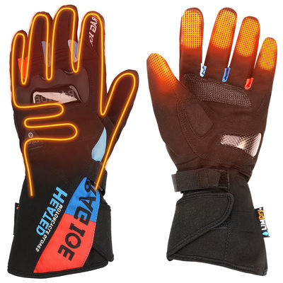 8.4V Isi Ulang Dipanaskan Mittens Anti Slip Sarung Tangan Bersepeda Dipanaskan Listrik