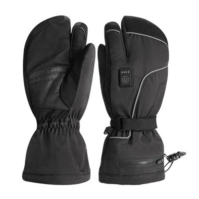 Liner Sarung Tangan Pemanas Termal Listrik Hitam Pria Wanita untuk Ski Musim Dingin dan Seluncur Salju