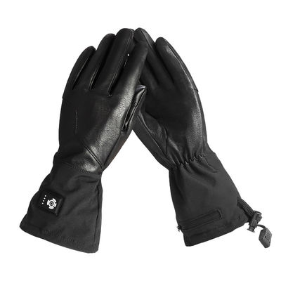 Windproof Synthetic Leather Electric Heated Ski Gloves Gloves Battery Operated Untuk Berburu