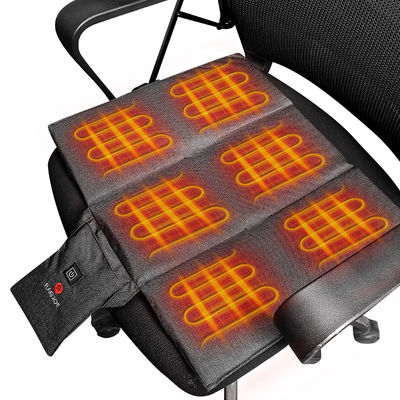 Lapisan Listrik Isi ulang 5V Baterai Dipanaskan Stadion Seat Cushion Car Seat Heater Pad