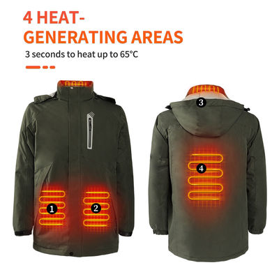 Pakaian pemanasan Pakaian termal Pakaian pemanasan Waterproof Jaket olahraga musim dingin Jaket luar