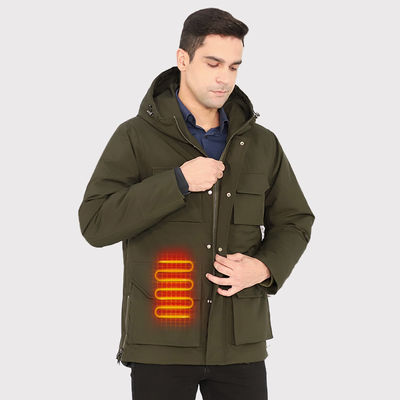 Fleece Jaket Pemanas Pria Pakaian Pemanas Listrik Terisi Ulang untuk Berwisata