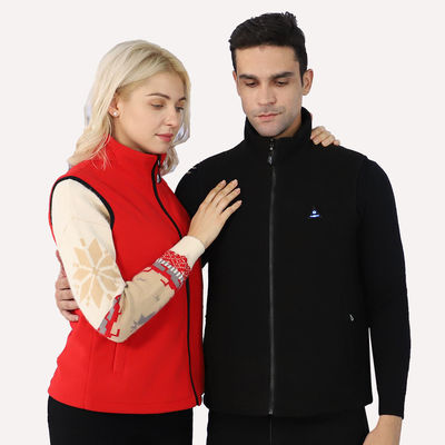 Pakaian Pemanas Listrik Khusus untuk Unisex dengan Paket Baterai Rechargeable Sleeveless Fleece Heating Vest