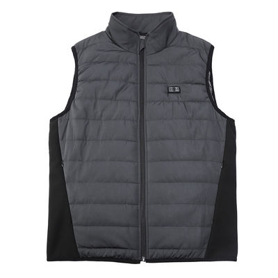 OEM Far Infrared Pakaian Pemanas Listrik Pria Gilet Pemanas Isi Ulang