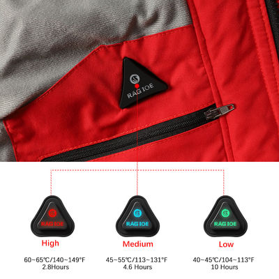 Pemancing Merah Pakaian Musim Dingin Yang Dipanaskan Wanita Jaket Pemanasan Listrik Yang Dapat Diisi Ulang Untuk Musim Dingin