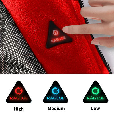Merah Isi Ulang Dipanaskan Gilet Musim Dingin Outdoor Dipanaskan Rompi Termal Listrik