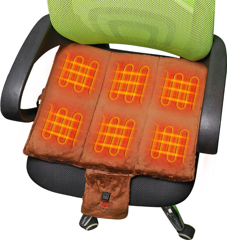 USB Pemanas Stadium Seat Cushion 5V 2A Seat Heating Pad Memory Foam Portabe untuk berkemah