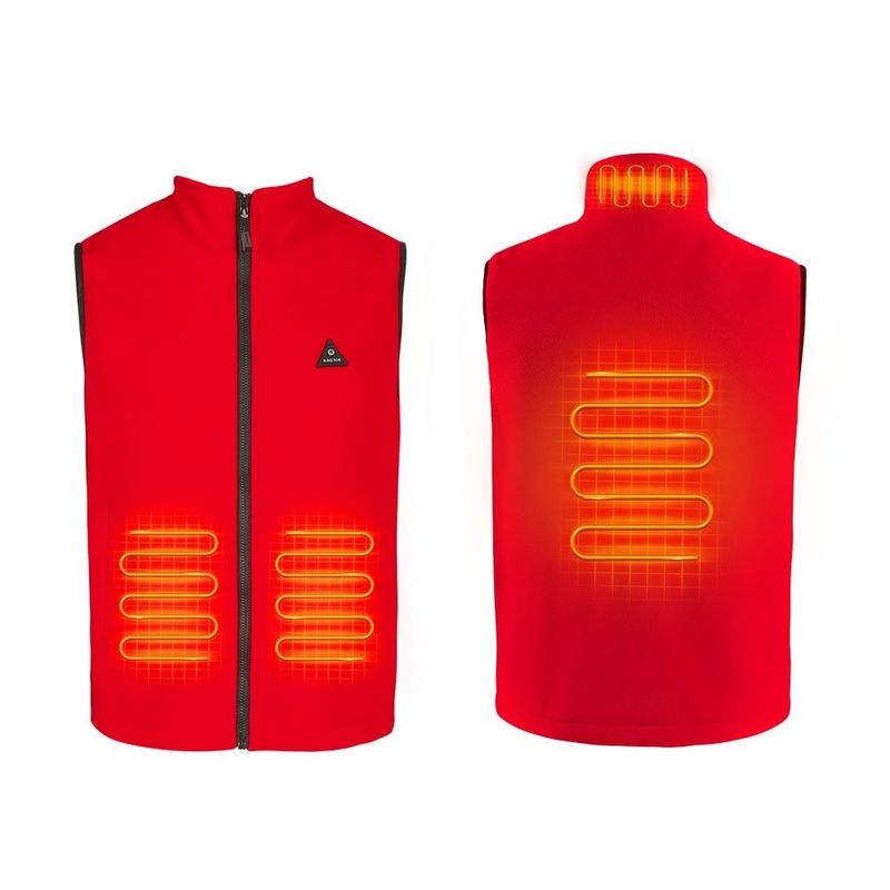 Pakaian Pemanas Listrik Khusus untuk Unisex dengan Paket Baterai Rechargeable Sleeveless Fleece Heating Vest